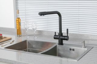 Смеситель для кухни Frap F4352-6 черный